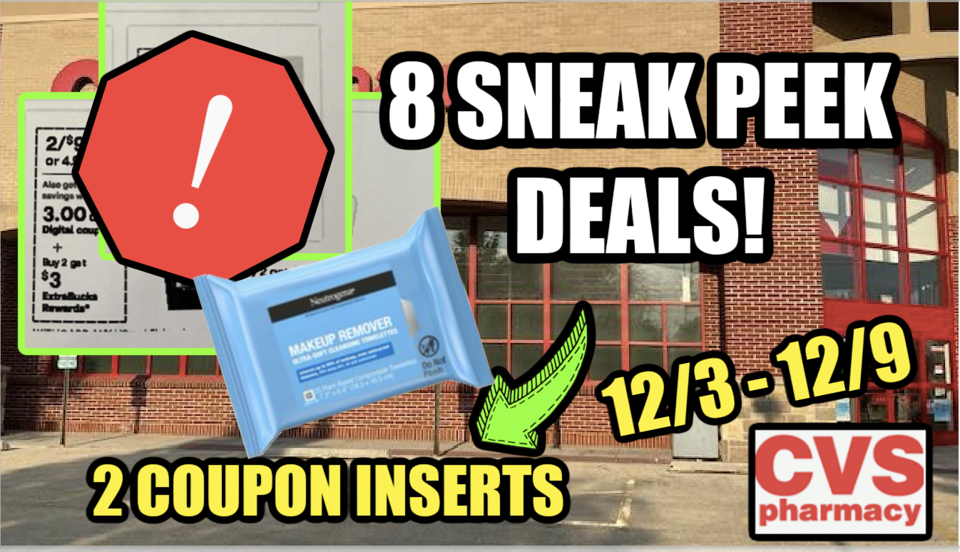 8 CVS SNEAK PEEK DEALS STARTING 12 3 Savvy Coupon Shopper